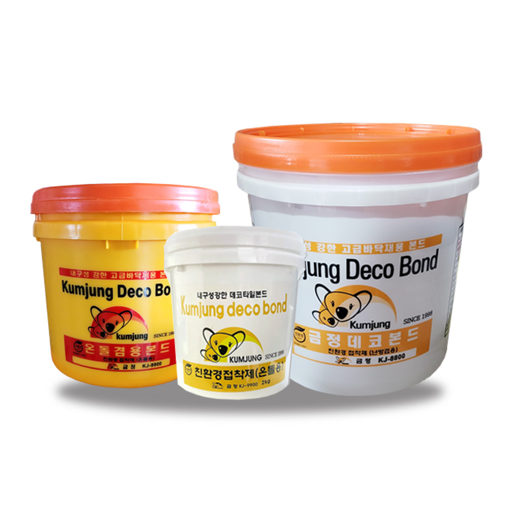 데코타일 전용접착제 PVC 바닥 데코타일 본드 온돌용 난방용 4kg 10kg 친환경접착제 금정 데코본드 55,440원