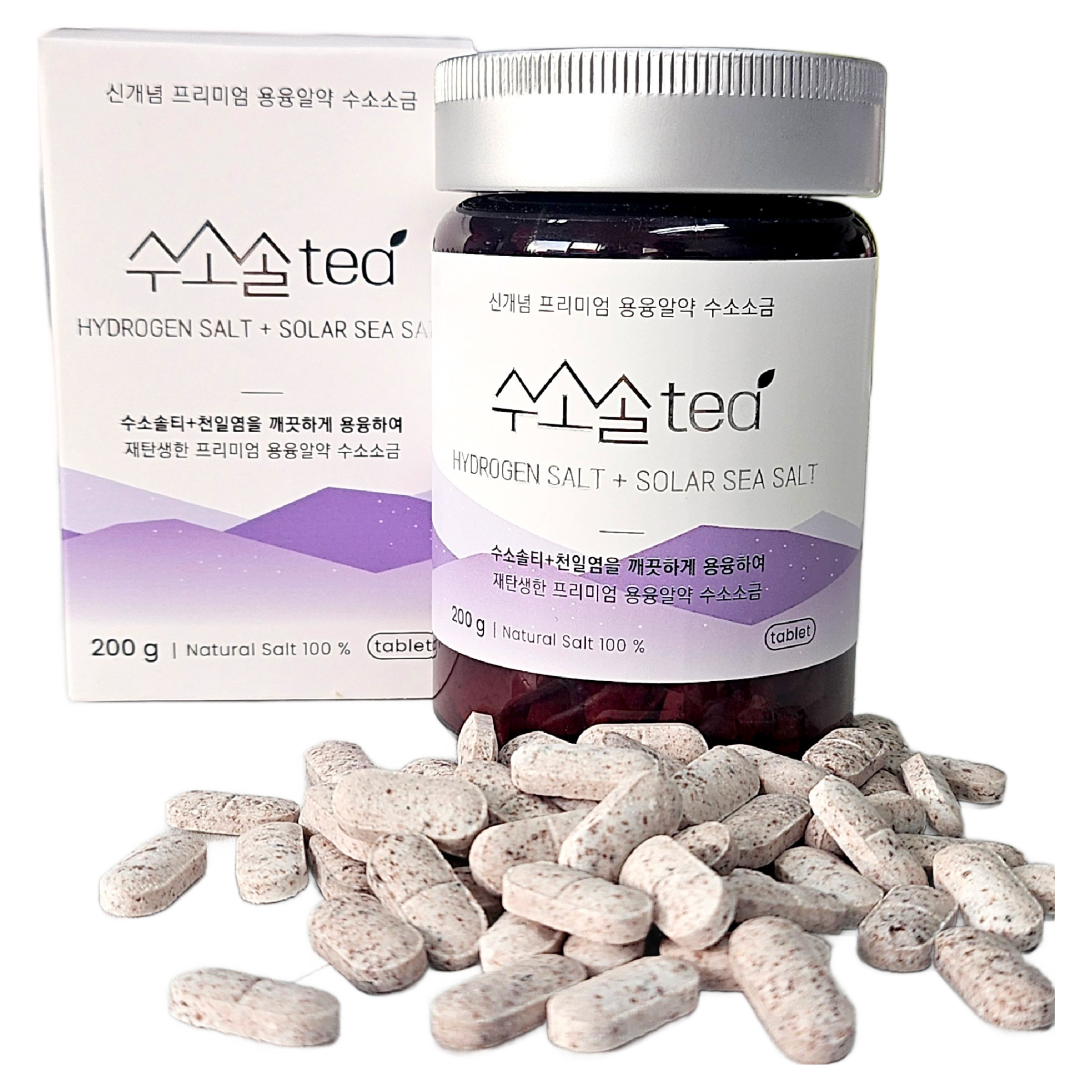 깨끗한 프리미엄 용융 알약형 미네랄 소금 히말라야 천일염 솔트, 1개, 200g 168,000원