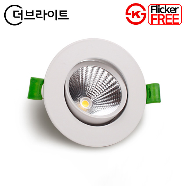 더브라이트 LED 다운라이트 3인치 COB 직회전 8W 플리커프리 매입등 18,900원