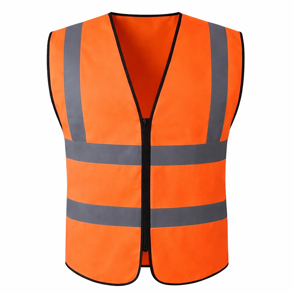 하이라이트 숄더라인 지퍼 베이직 안전조끼, 오렌지, 1개 5,500원