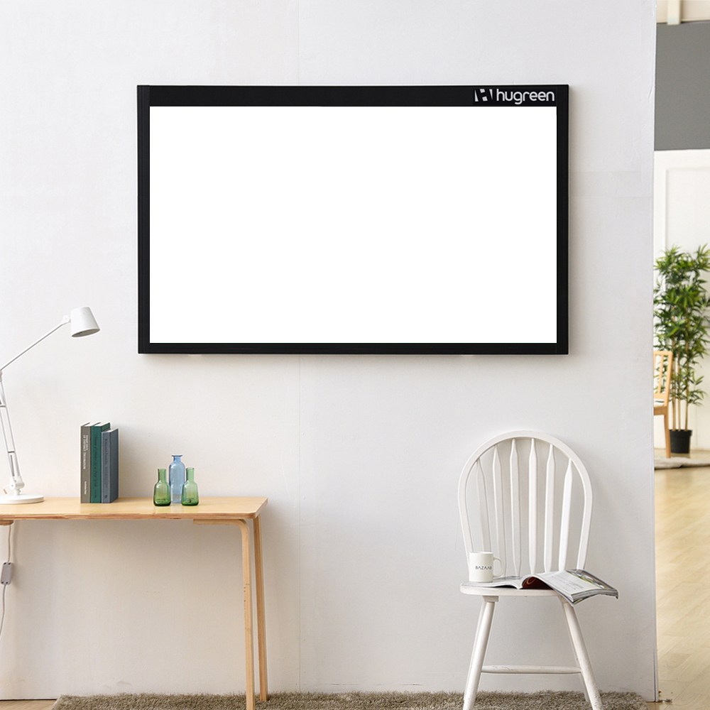 반무광 화이트보드 법랑칠판 블랙프레임(갤브형) 스크린판서 둘다 가능 3000~6000 658,000원
