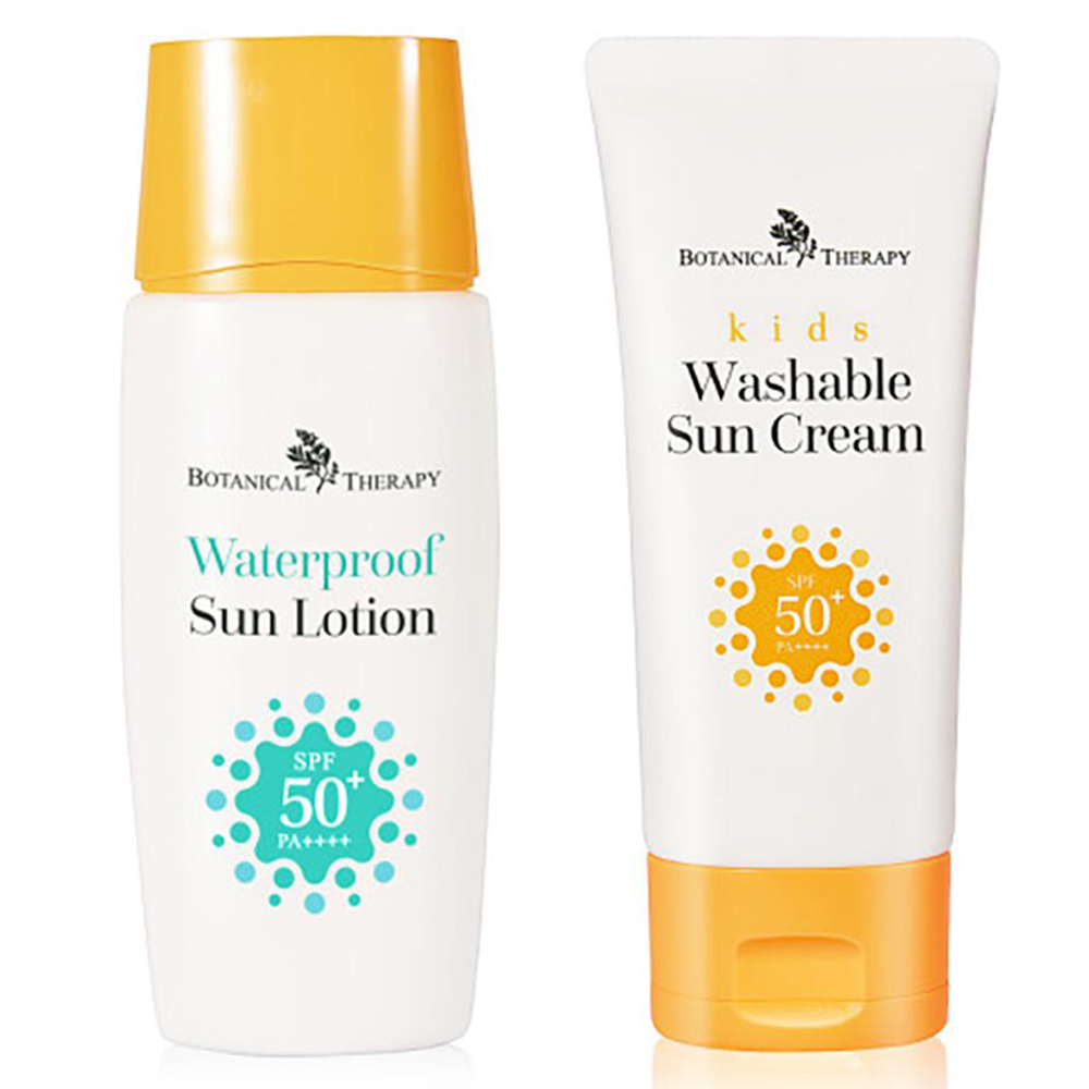 보타니컬테라피 키즈 워셔블 썬크림 SPF50+ PA++++ 60ml + 워터프루프 썬로션 50ml 25,900원