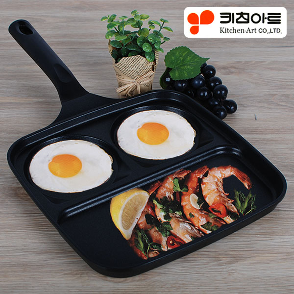 키친아트 에그팬 계란후라이팬 멀티팬 윤식당계란팬 브런치계란팬 팬케익팬 16,570원
