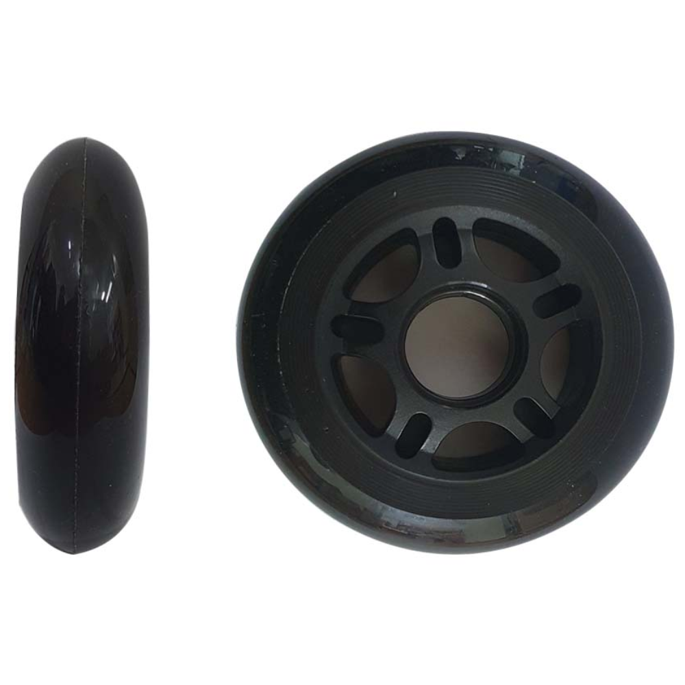 인라인바퀴 80mm 우레탄바퀴 킥보드바퀴 케리어바퀴 (베어링미포함), 1개, 검정 1,800원