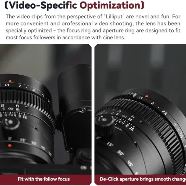 TTartisan 50mm F1.4 틸트 렌즈 Sony E M4/3 Canon RF Nikon Z Fuji L 마운트 미러리스 카메라용 풀 프레임 419,400원