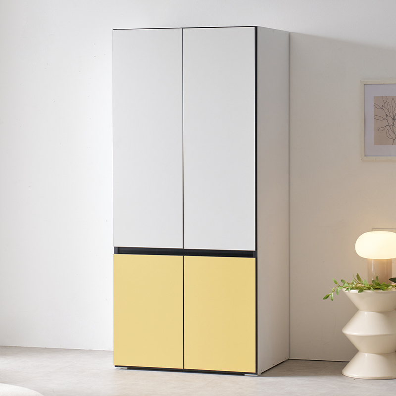 리드로퍼니처 주방수납장 냉장고장 틈새장 홈카페 틈새 키큰 베르 800 수납장 3color, 옐로우 211,200원