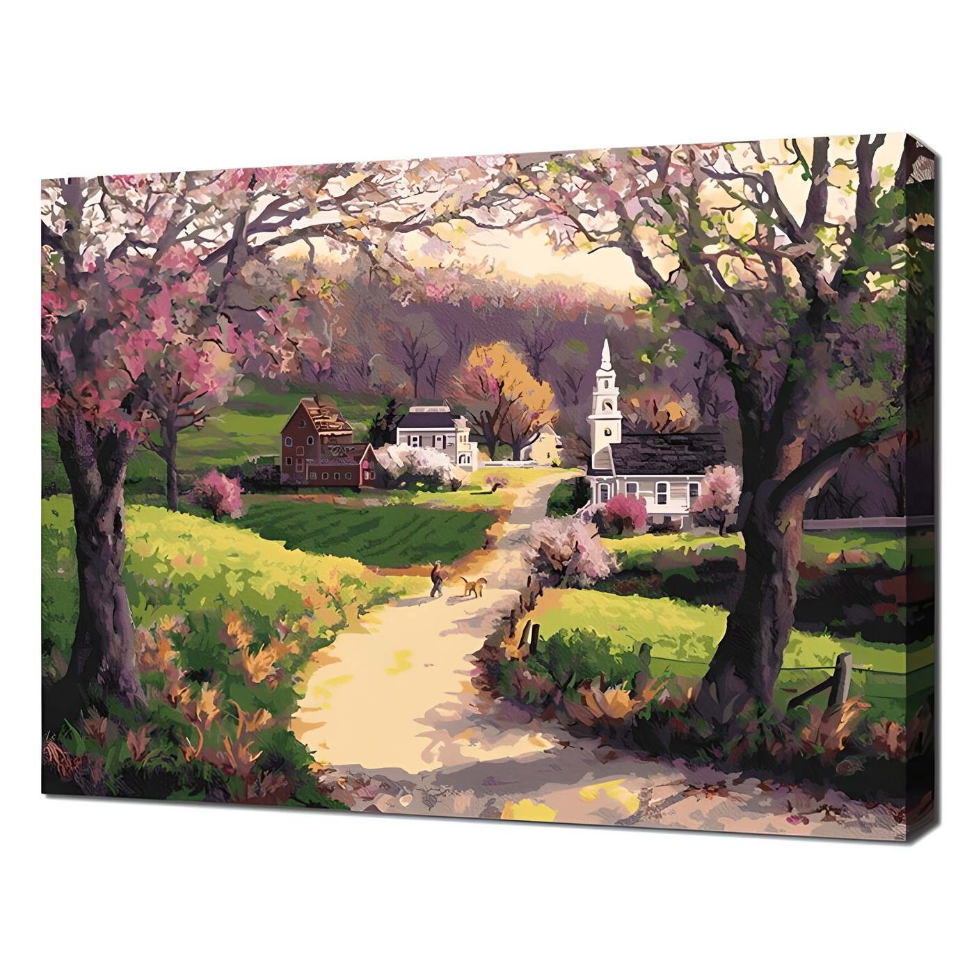 에코솔 셀프페인팅 에이번리의 아침 교회 길 DIY 풍경화그리기 40 x 50 cm 15,010원