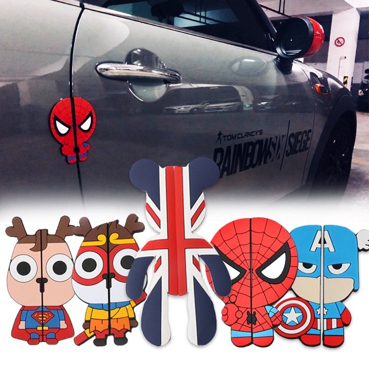 차량용 문콕방지 캐릭터 도어가드 모음 마블 히어로 문쾅방지 유니언잭 기스 긁힘 찍힘 방지 7,690원
