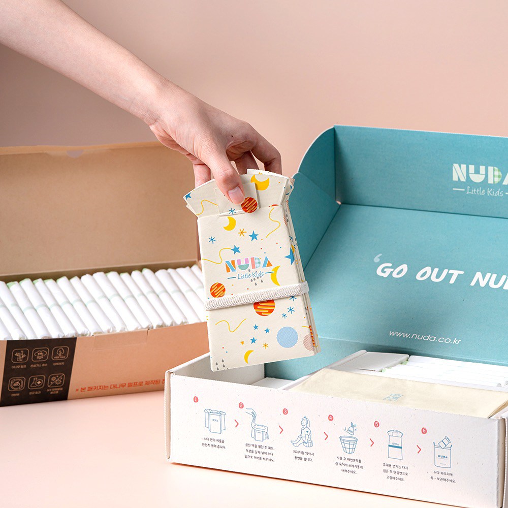 NUDA 누다 국민 유아 휴대용 아기변기 + 리필클린백 25매 + 파우치 M디럭스세트 34,000원