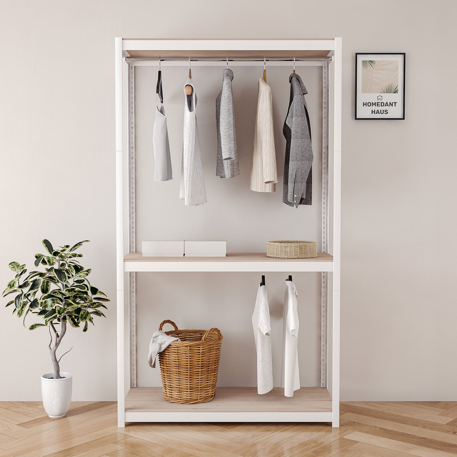 홈던트하우스 국내 제조 스피드랙 업그레이드형 홈던트하우스 무볼트 조립식 행거 140,200원