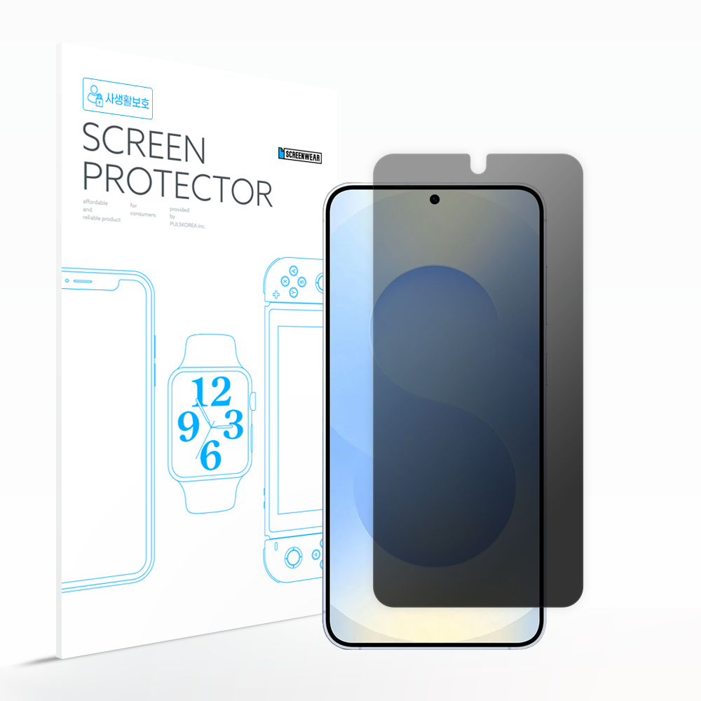 2025 갤럭시S25 저반사 지문방지 PET 사생활보호필름, 1개 12,000원