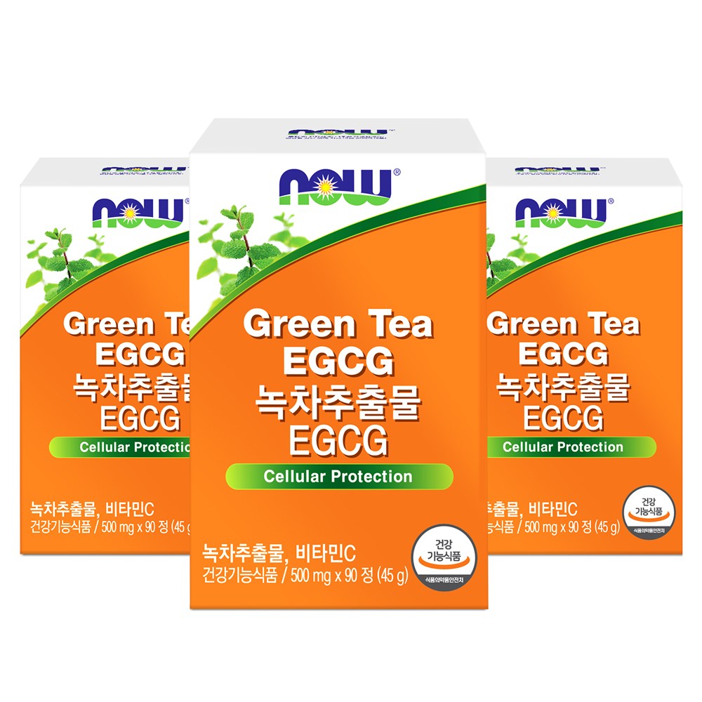 나우푸드 녹차추출물 EGCG 90정 카테킨 다이어트 3박스 3개월분, 90정, 3박스 59,900원
