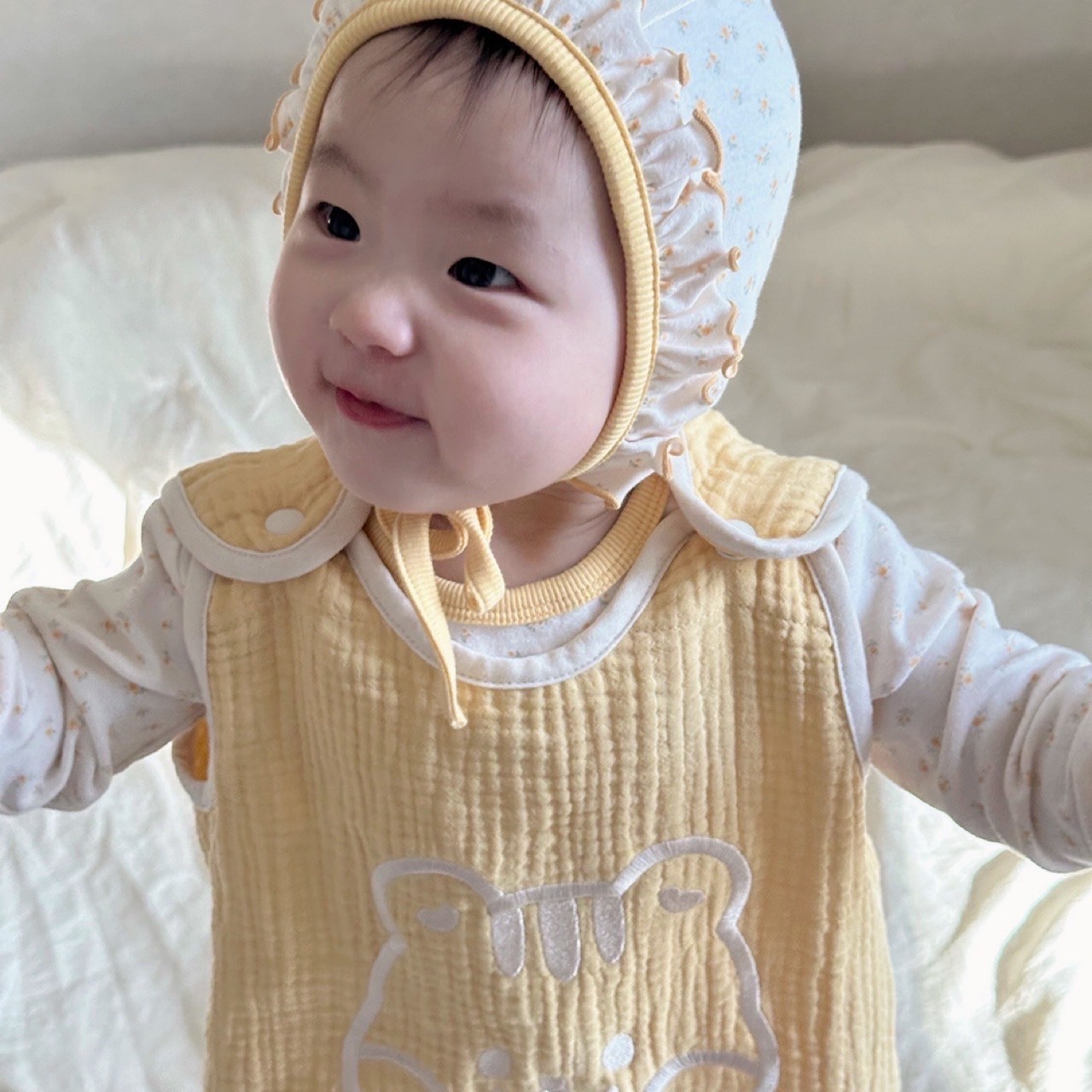 돗투돗 디어프렌즈 거즈 사계절 수면조끼, 현재가 24,900원