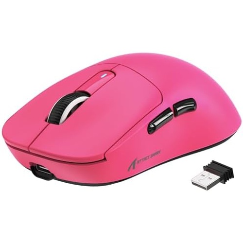 Attack SHARK X3 경량 무선 게이밍 마우스 49g 트라이 모드 블루투스2.4GUSBC 유선 PAW3395 26K DPI 센서 200시간 배터리 수명 프로그래머블 버튼 87,930원