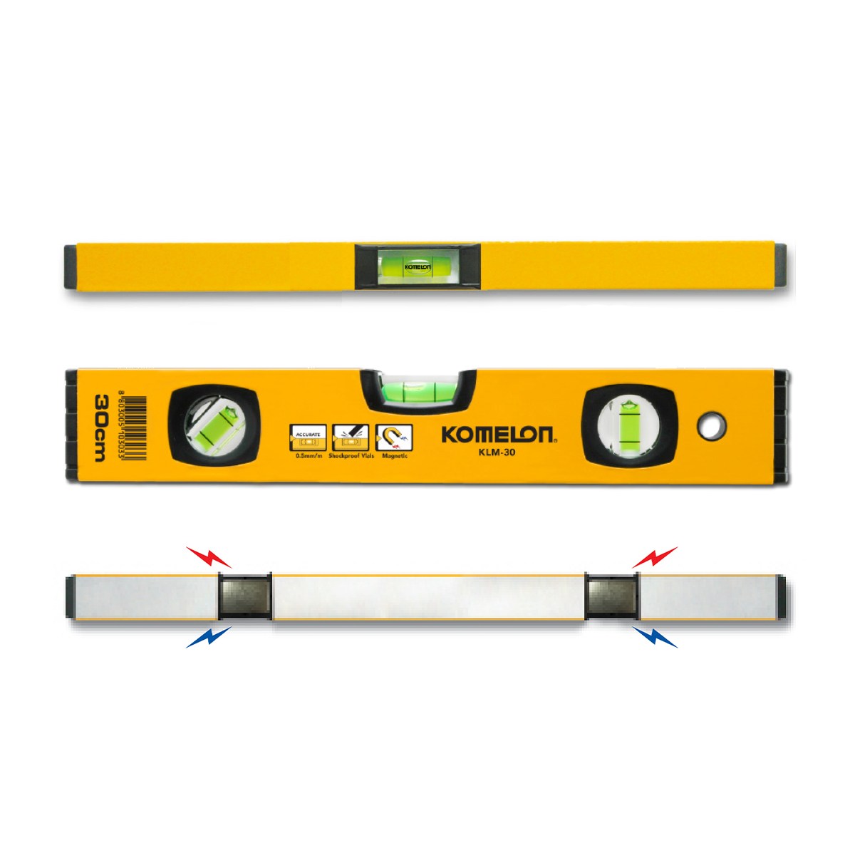 코메론 자석형 수평기 KLM-30 12,900원