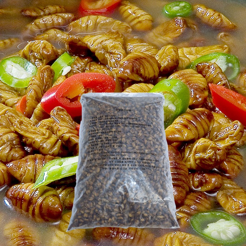 삼둥이수산 번데기 4kg 냉동 술안주 반찬 간식류 뻔데기 안주 19,990원