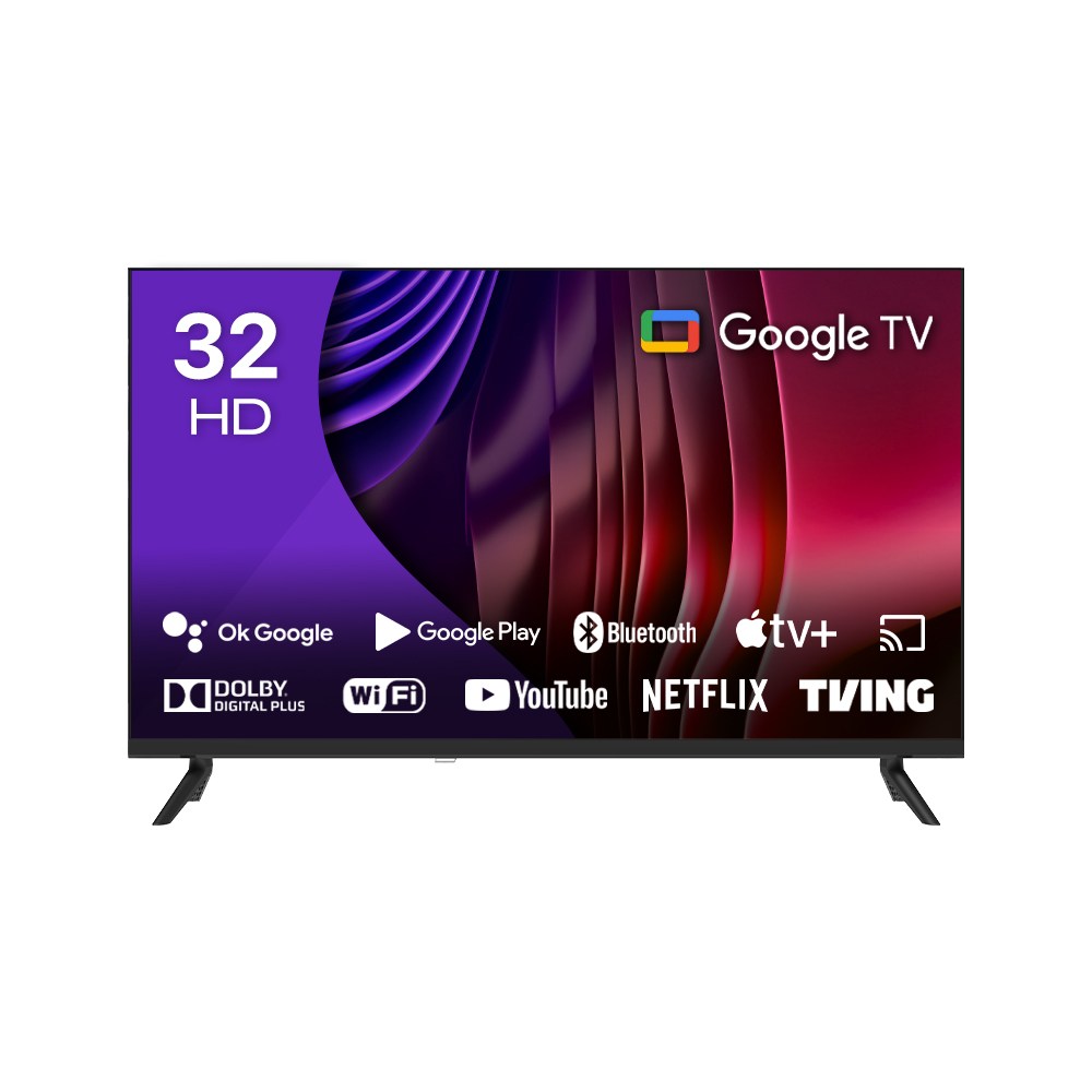 큐빅스 HD LED TV, 81cm(32인치) 스마트 TV 구글 안드로이드 11 HDR 블루투스 WIFI 넷플릭스 유튜브 에너지효율 1등급 스탠드 벽걸이 방문설치 229,000원