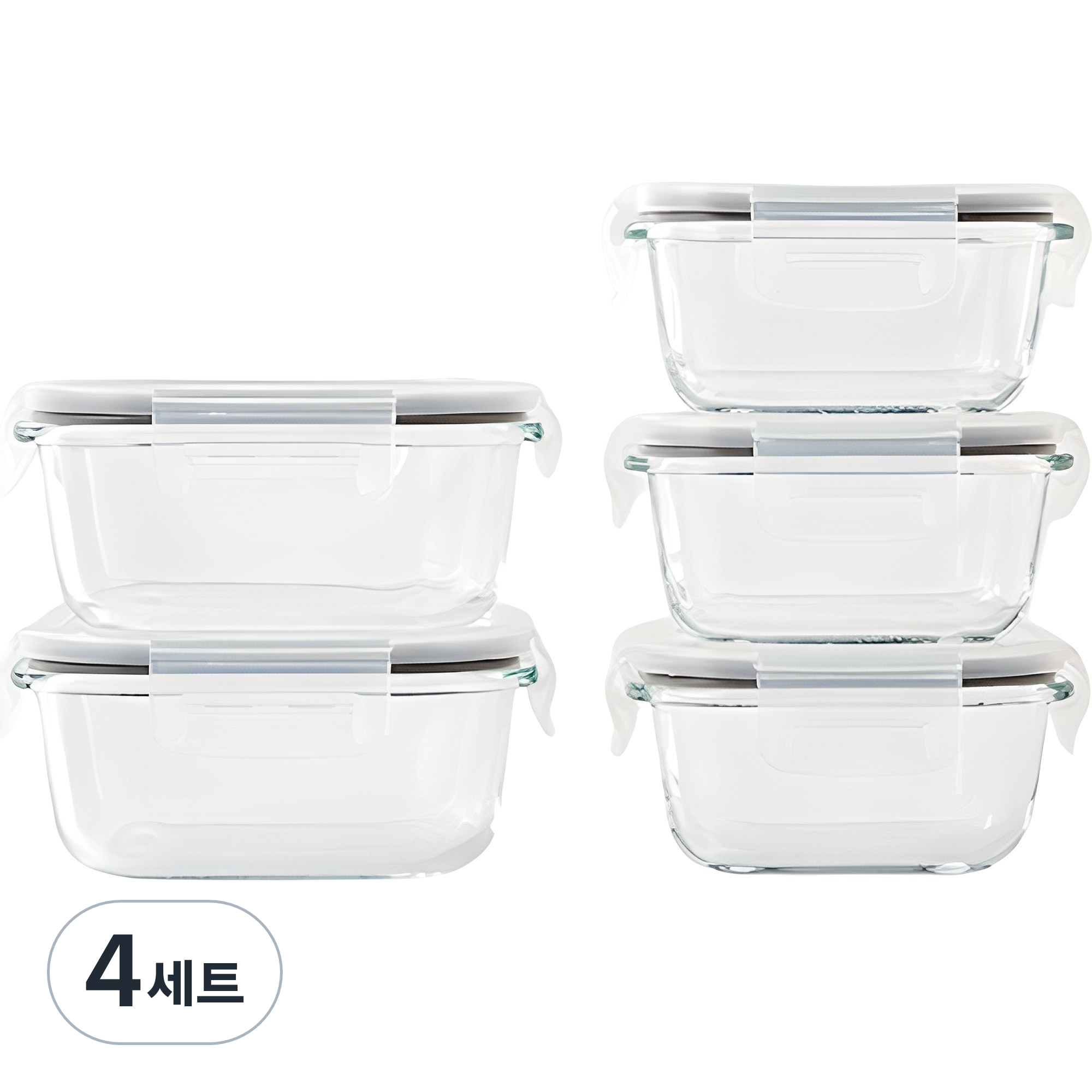 모던하우스 전자레인지 스팀홀 유리밀폐용기 세트 31,800원