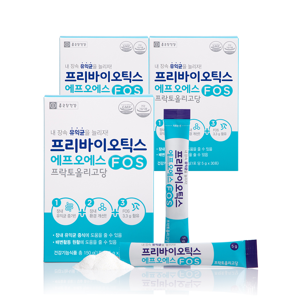 종근당건강 프리바이오틱스 에프오에스, 150g, 3개 27,900원