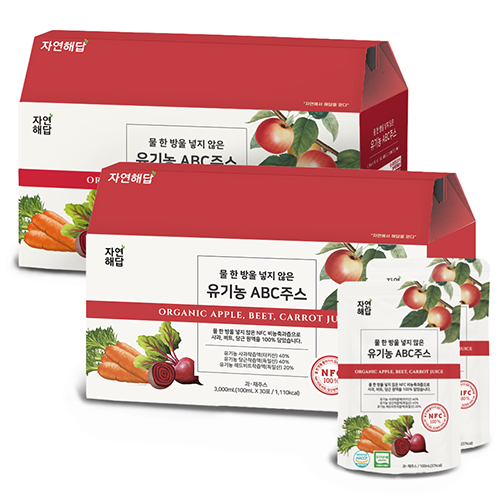자연해답 유기농 ABC쥬스 NFC 착즙 원액, 3L, 2개 59,690원
