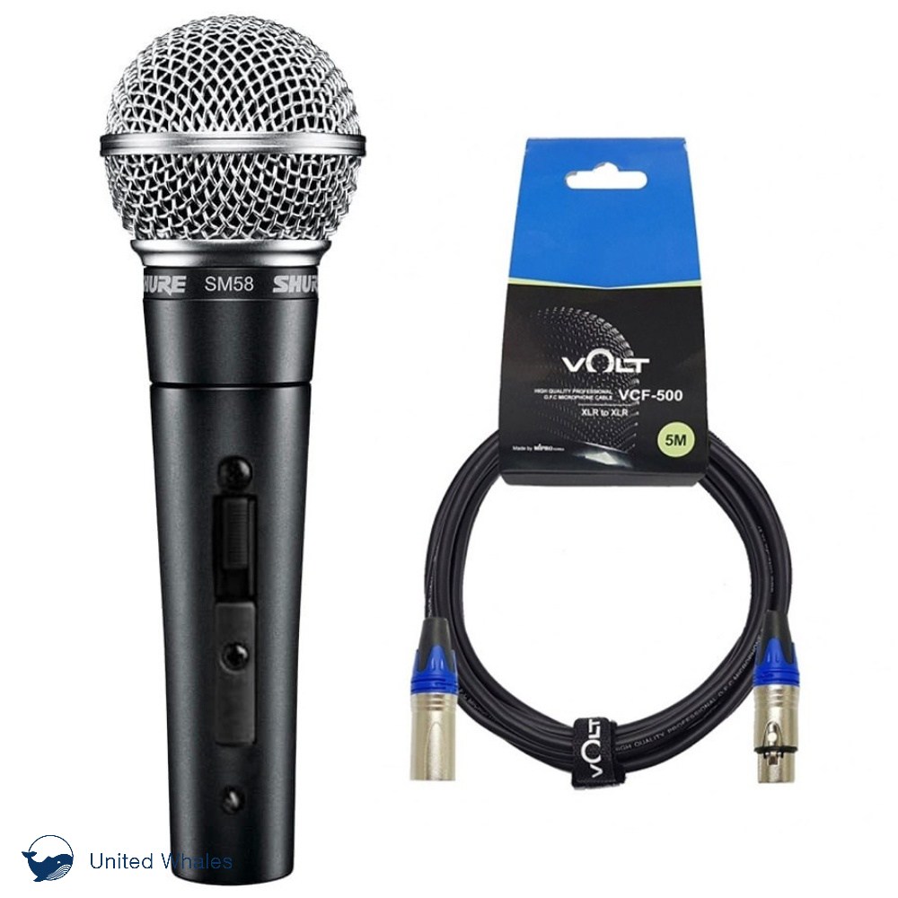 SHURE SM58 SK 슈어 유선 마이크+5M 케이블+마이크 홀더 포함 (스위치있음), SM58 SK 200,970원