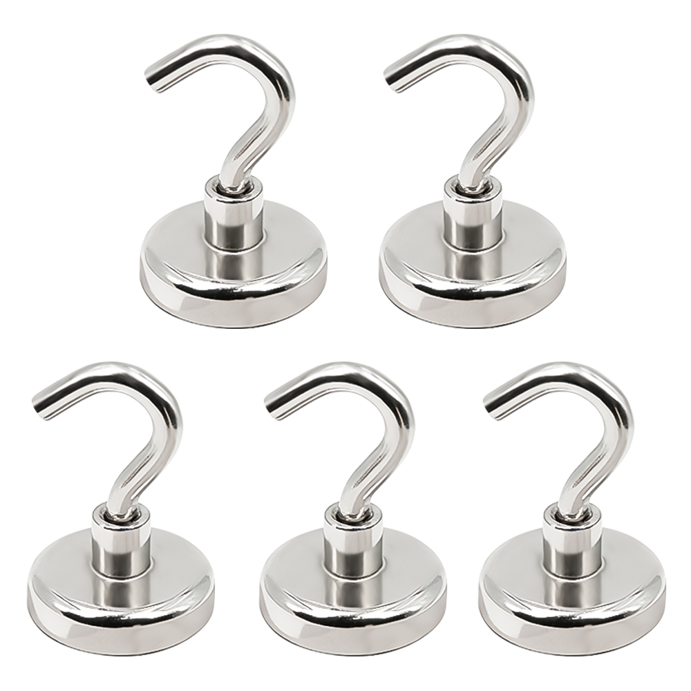 Jianwen 네오디뮴 자석 후크, 32mmSilvery, 5개 14,500원
