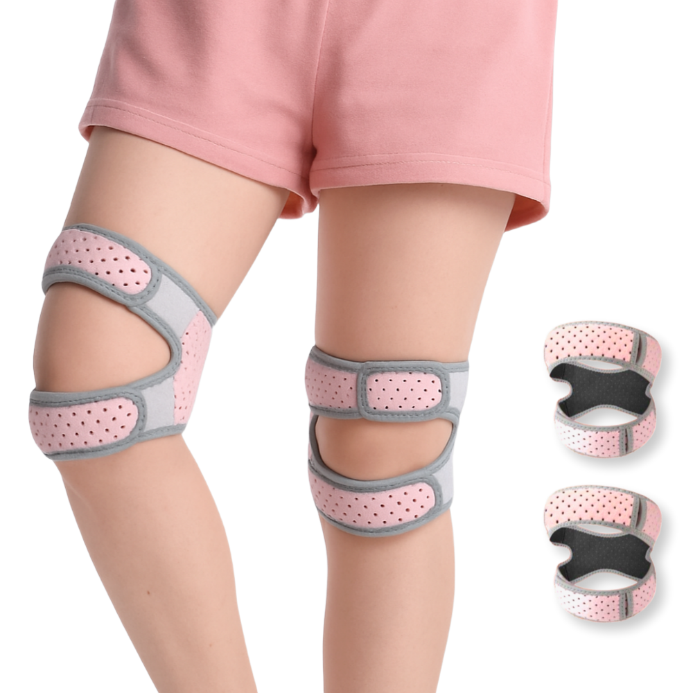 핫쏘잇 이중압박 슬개골 에어 무릎보호대, 핑크, 2개 17,000원