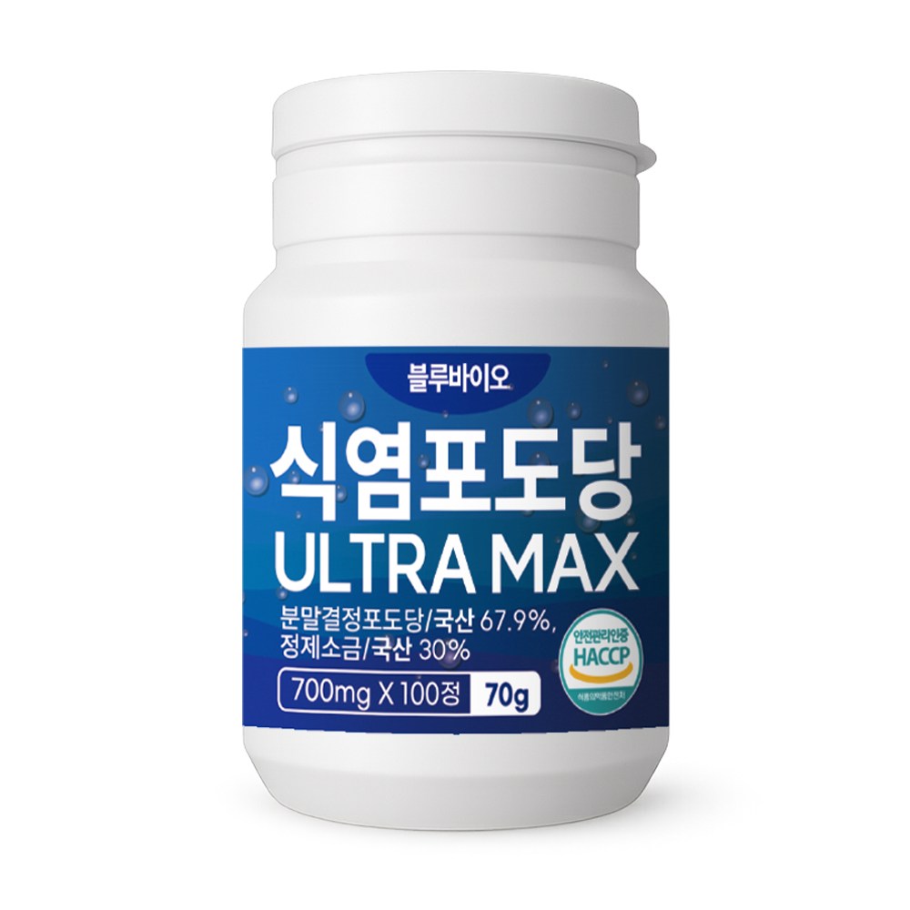 블루바이오 식염포도당 ULTRA MAX, 1개, 100정 5,400원