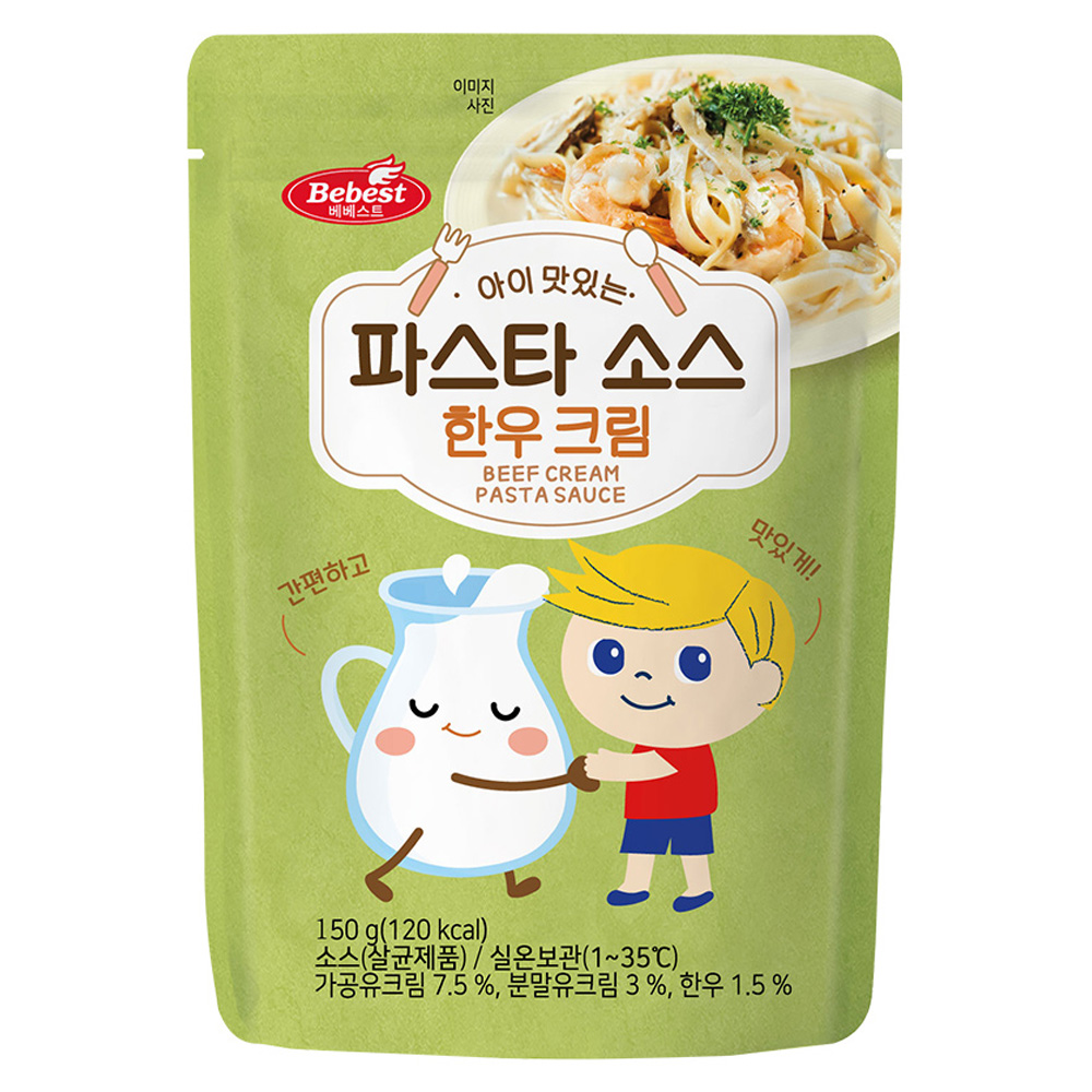 베베스트 아이 맛있는 파스타 소스, 한우 크림, 150g, 1개 6,780원