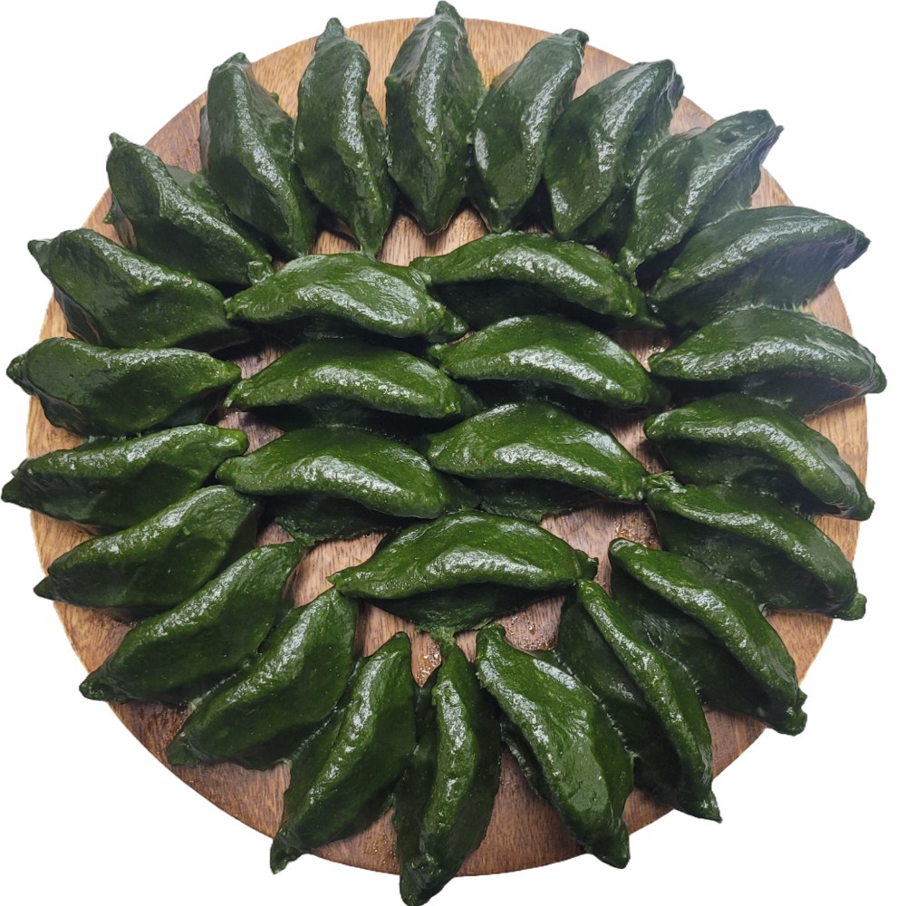 [천년마을] 영광대표 모시송편 모시떡 모싯잎송편 (찐송편냉동), 1박스, 5kg 60,000원