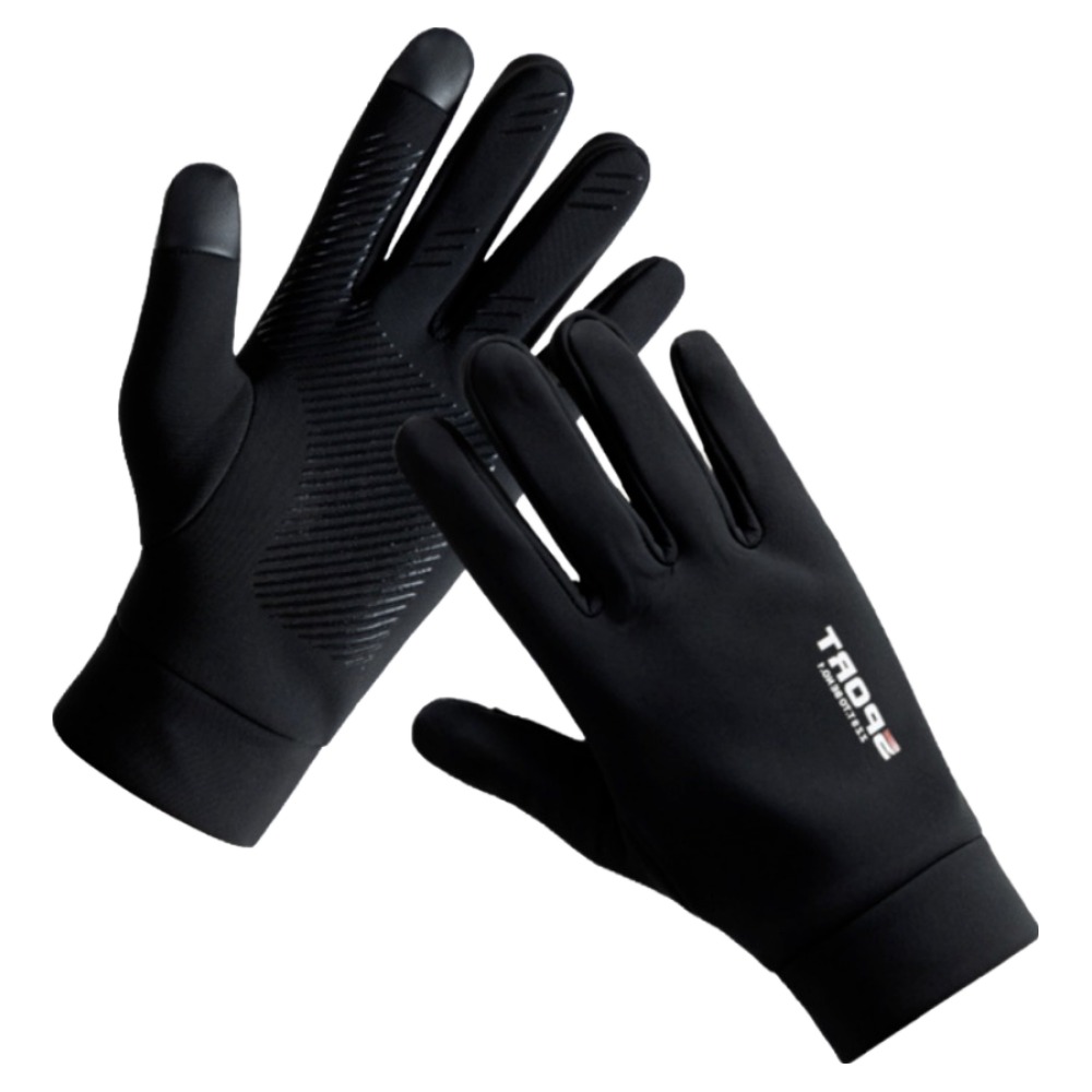 재리브트 스마트폰터치 스포츠 아웃도어 오토바이 장갑 양손착용세트, 블랙, 1세트 5,900원