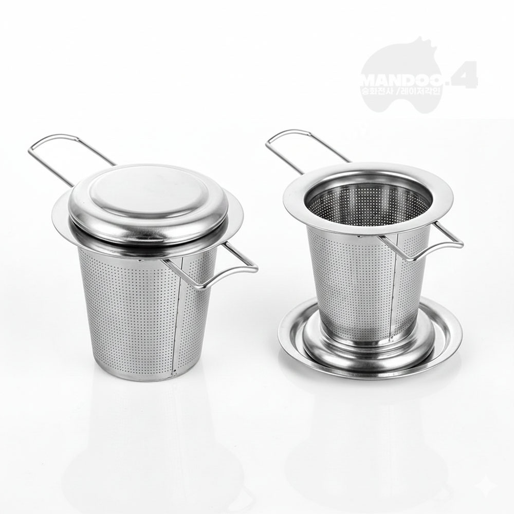 MANDOO4 티 인퓨져 인퓨저 차 거름망 그물망 답례품 판촉물 기념품 선물 레이저 각인 주문 가능, 1개 15,400원