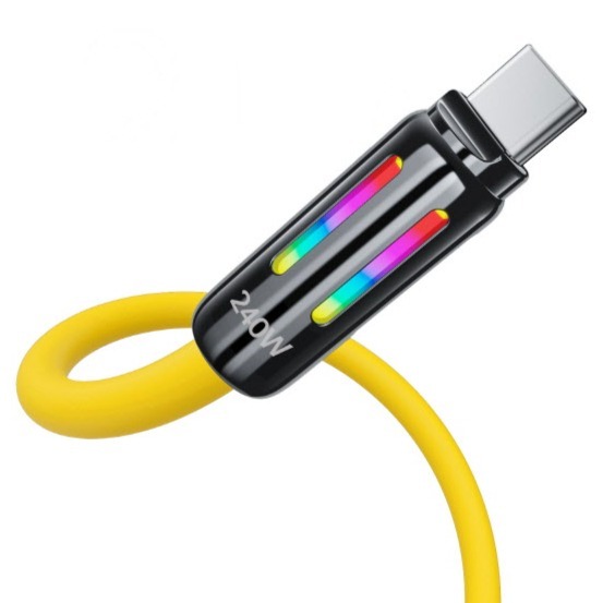 수피 C타입-C타입 PD PPS 240W RGB 컬러 LED 실리콘 초고속 충전 케이블 S81 11,150원