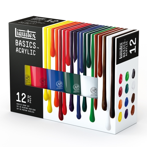 리퀴텍스 베이직 아크릴물감 118ml 12색 세트 59,900원