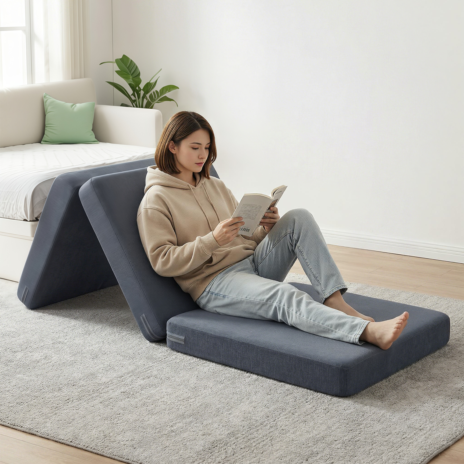 키루에 3단 접이식 매트리스 휴대용 접이식 메모리 폼 매트리스 다양한 홈 스튜디오 층 캠핑 매트리스 116,900원