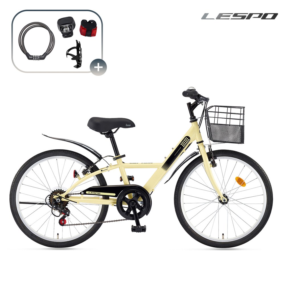 2026 삼천리자전거 레스포 22 캡틴 GS 자전거 7단 주니어 어린이 99% 조립, 1개, 150cm, 레몬(99%조립) 266,000원