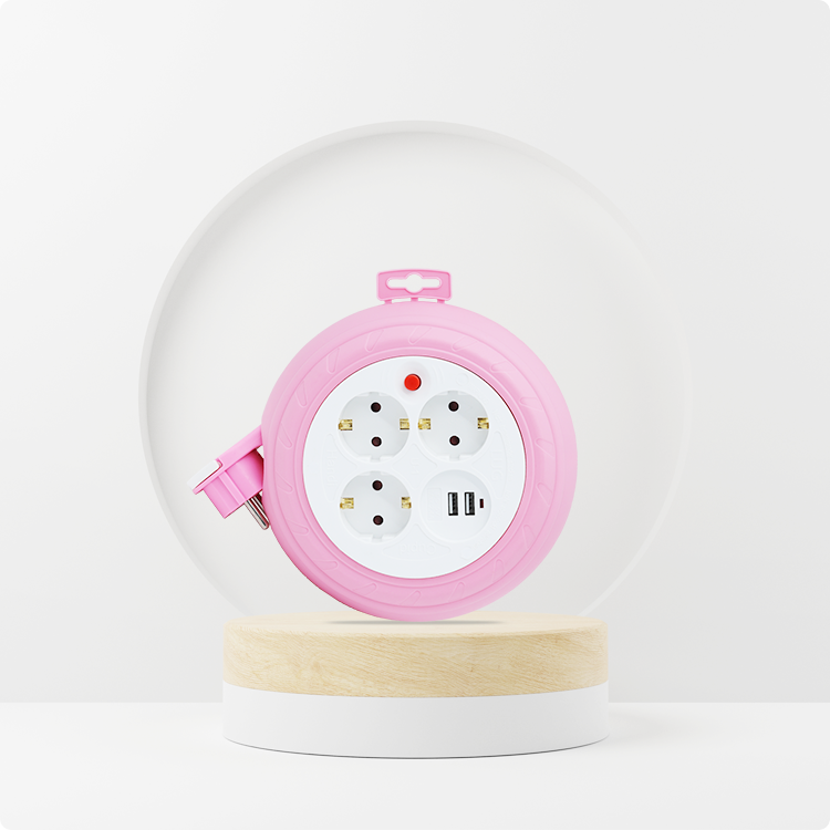 러그 4구 전기 리드선 원형 멀티탭 디자인멀티탭 전선형 20,000원