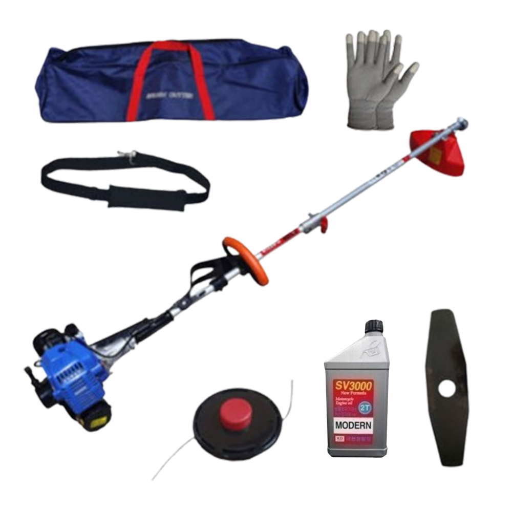 미쯔비시 메이키 가스예초기 TLG231S 북성 부탄가스 견착식 국산 작업대 일본 엔진 예초기 줄날 2T오일 포함, 1개 357,600원