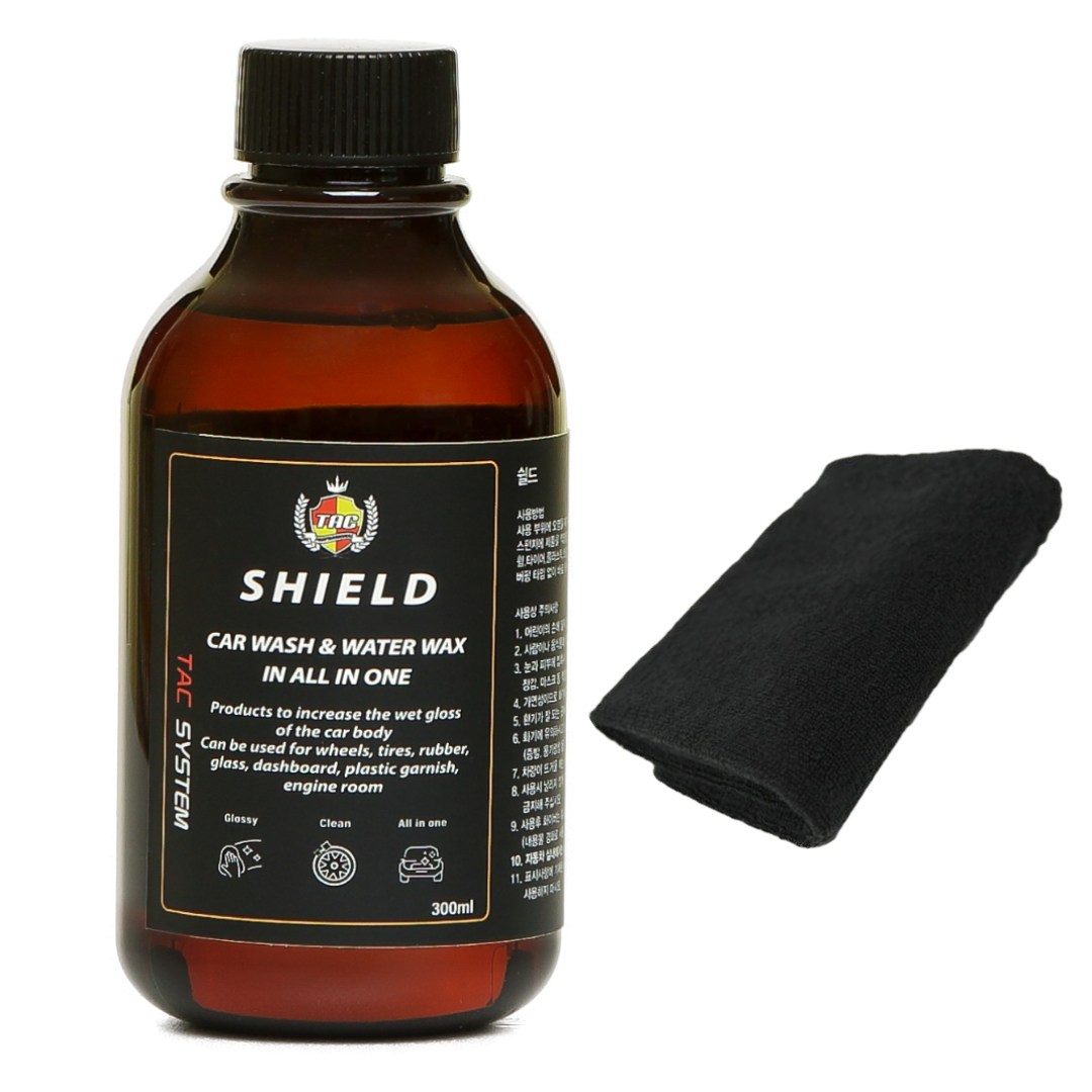 TAC시스템 쉴드 300ml 검정타월 구성 올인원 광택 코팅제, 1개, 300ml 18,890원