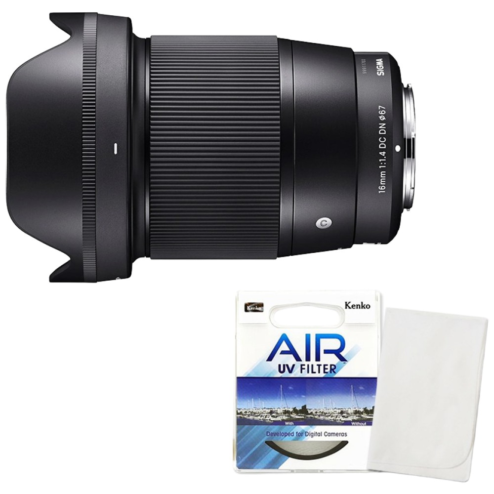 시그마 정품 C 16mm F1.4 DC DN 캐논 RF-S +켄코필터+포켓융 /ED 535,000원