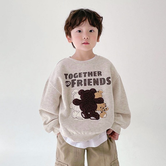 베리클로젯 주니어 투게더 프렌즈 기모 오버핏 맨투맨 35,800원