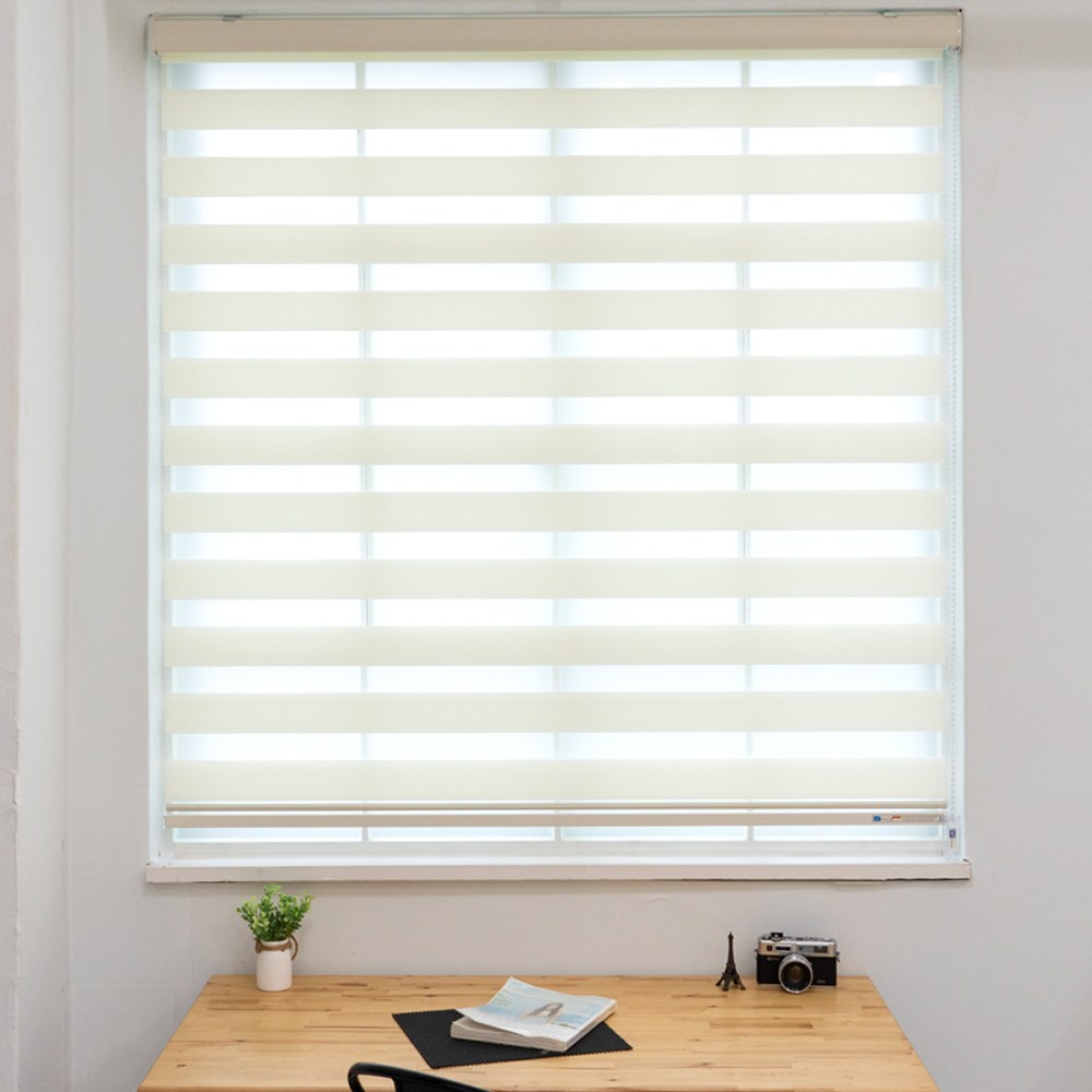 윈샵 내츄럴 콤비블라인드 [ 맞춤 제작 색상, 사이즈 가로 80cm~275cm x 세로 185cm ] 아이보리 외 64,000원