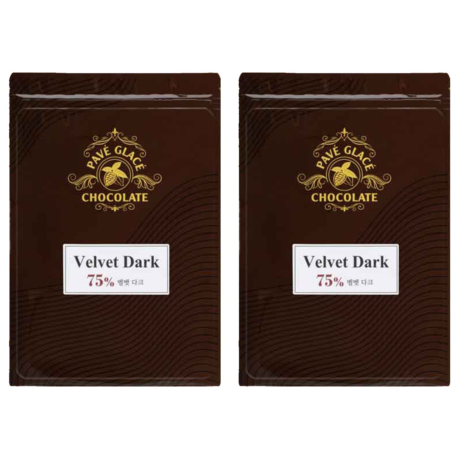 파베글라스 다크 커버춰 리얼 75% Velvet 초콜릿, 2개, 400g 26,100원