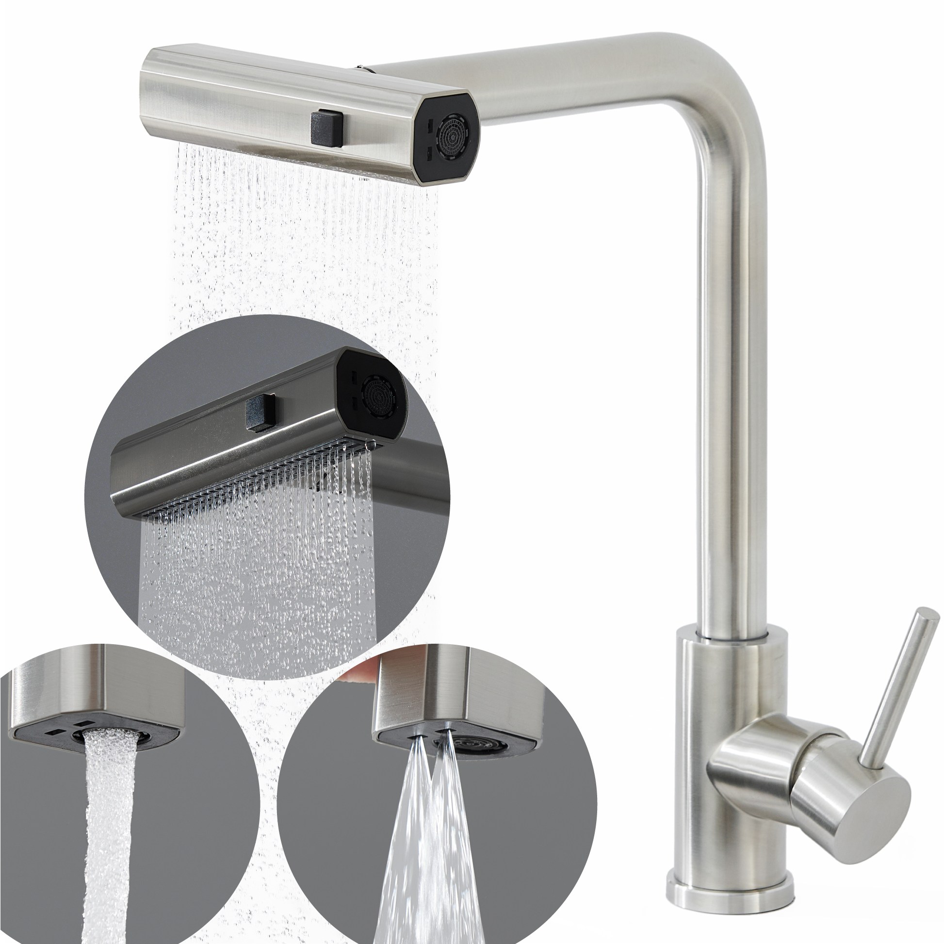 준앤코 3WAY 와이드 폭포수 싱크대 수전 KF302 34,900원