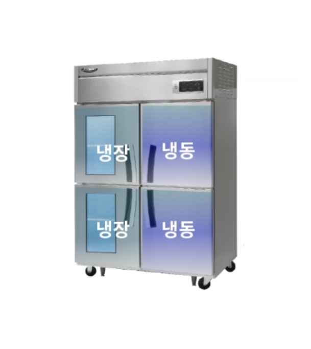 라셀르 45박스 냉장고 LD-1145HRF-2G 수직(1/2냉동) 2유리도어 올스텐 직냉식 2,268,000원