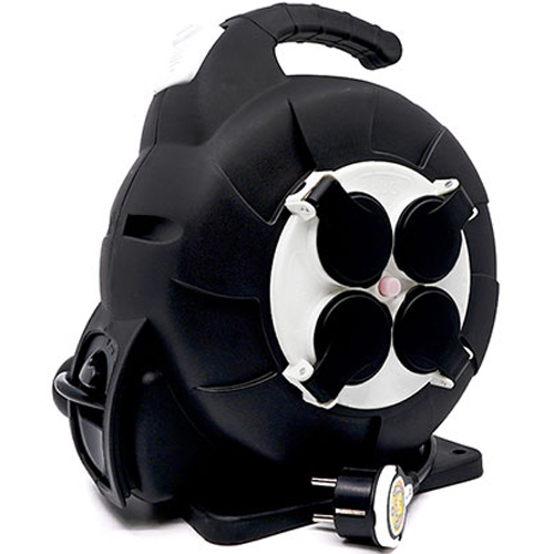 러그 오토릴 캡형 4구 LUG-GZP10, 1개, 15m, 블랙 74,000원