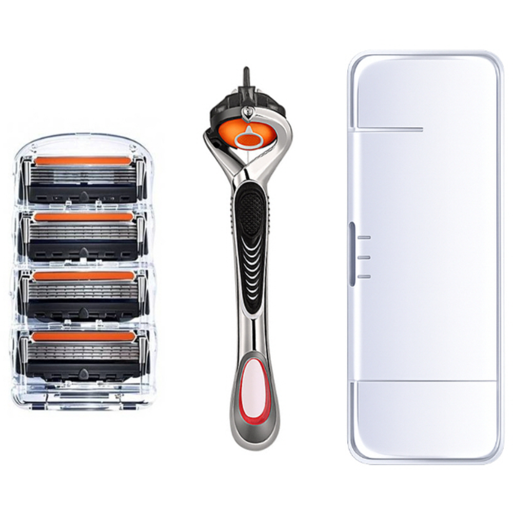 모아상점 질레트호환 데일리케어 5중 면도날, 1세트, 면도날4개+면도기1개 7,900원