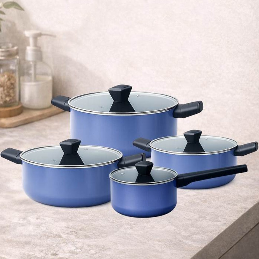 도루코 퓨어라이트 애쉬블루 IH 냄비 4종 (편수18 양수 20 24 28) 84,150원