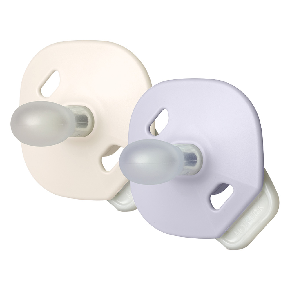 마더케이 유아용 실리콘 폴딩 쪽쪽이 2종 + 케이스 2p 세트, 2단계(6개월 이후), 크림 야광 + 블루베리 야광, 1세트 16,600원