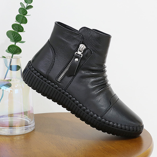 제이슈 천연소가죽 기모안감 로코코 앵클부츠 47,310원